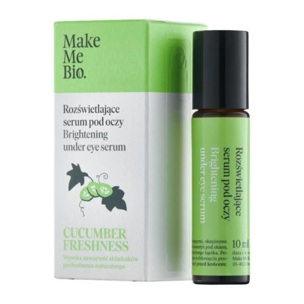 [DATA - 2026-09-30] Make Me Bio, Cucumber Freshness, rozświetlające serum pod oczy, roll-on, 10ml