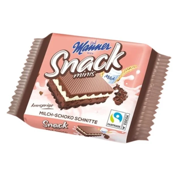 [DATA - 2026-11-01] Manner Snack Minis, wafelek z nadzieniem mleczno-kakaowym, 25g