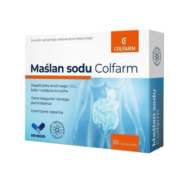 Maślan sodu, Colfarm, 30 kapsułek