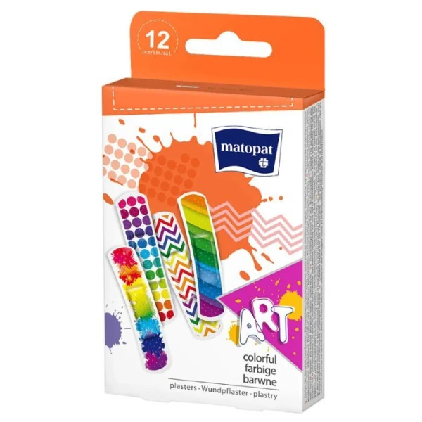 Matopat Art, plastry opatrunkowe, 19x76mm, 12 sztuk