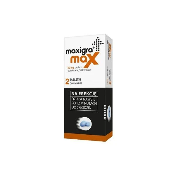 Maxigra Max 50mg, 2 tabletki
