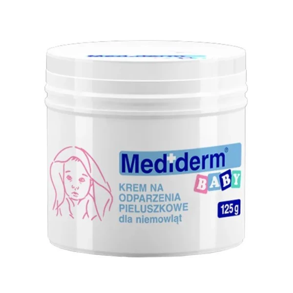 Mediderm Baby, krem na odparzenia pieluszkowe dla niemowląt od 1 miesiąca, 125g