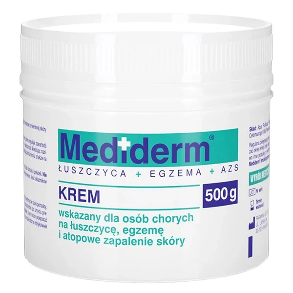 Mediderm Łuszczyca + Egzema + AZS, krem, od pierwszego miesiąca życia, 500g