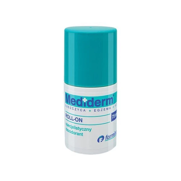 Mediderm Łuszczyca + Egzema + AZS, specjalistyczny dezodorant, roll-on, 75ml