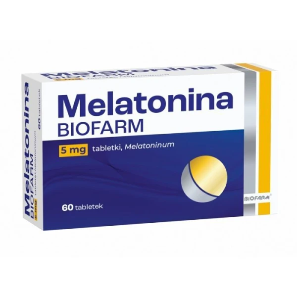 Melatonina Biofarm 5mg, 60 tabletek