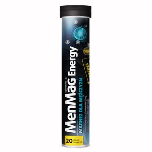 MenMag Energy, magnez dla mężczyzn, 20 tabletek musujących