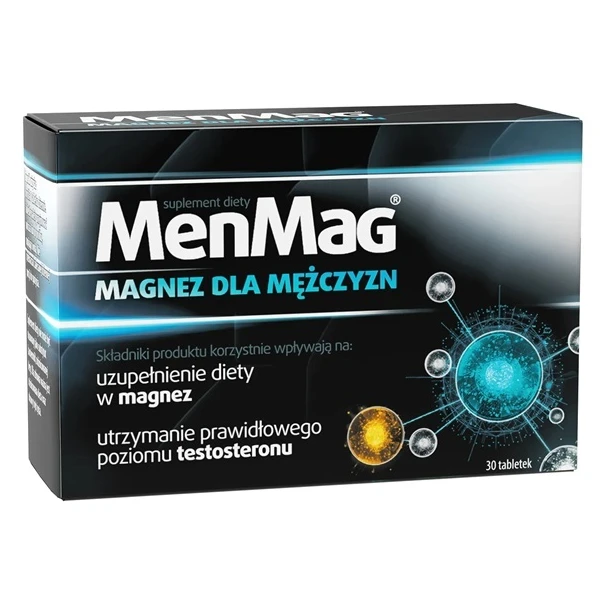 MenMag, magnez dla mężczyzn, 30 tabletek