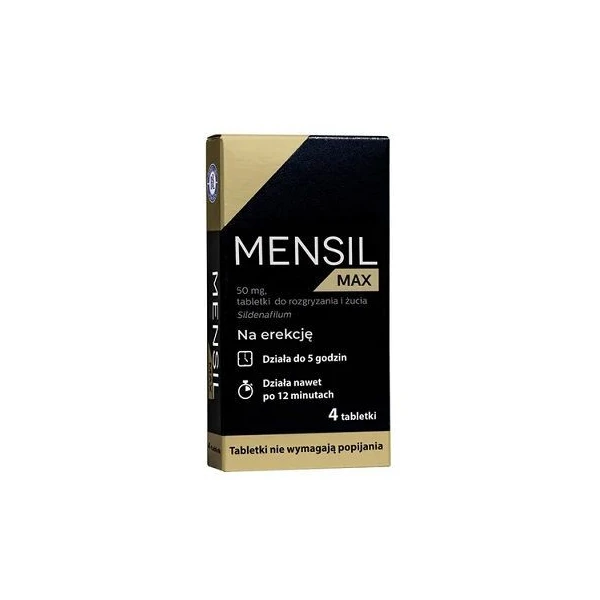 Mensil Max 50mg, 4 tabletki do rozgryzania i żucia