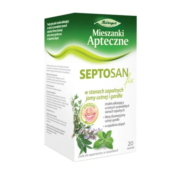 [DATA - 2026-09-30] Mieszanki Apteczne, Septosan fix, 20 saszetek
