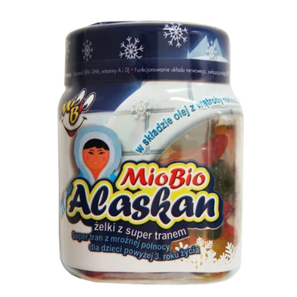 [DATA - 2026-10-31] Mio Bio Alaskan, żelki z super tranem, 30 sztuk