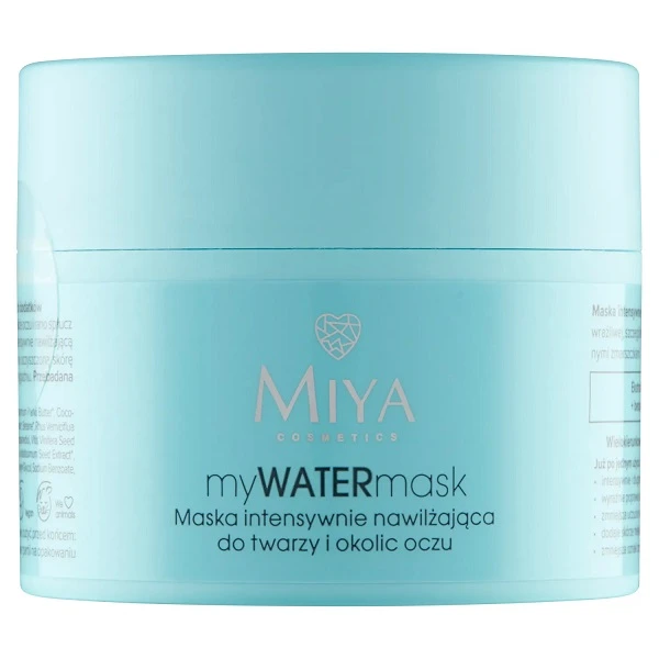 Miya Cosmetics, myWATERmask, maska intensywnie nawilżająca do twarzy i okolic oczu, 50g