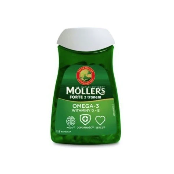 Mollers Forte z tranem, 112 kapsułek