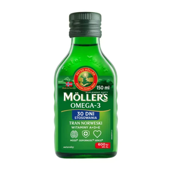Mollers Omega-3, płyn, aromat naturalny, po 3 roku życia, 150ml
