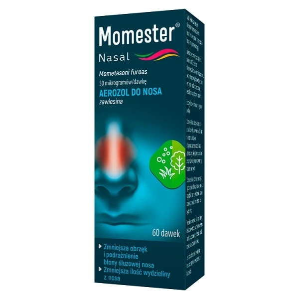 [DATA - 2026-09-30] Momester Nasal 50mcg/dawkę, aerozol do nosa, 60 dawek