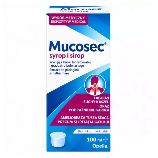 Mucosec, bez cukru, syrop, 100ml