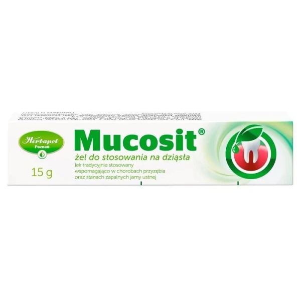 Mucosit, żel do stosowania na dziąsła, 15g