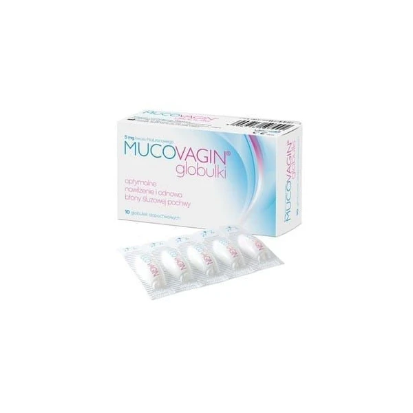 Mucovagin 5mg, globulki dopochwowe, 10 sztuk