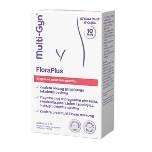 Multi-Gyn FloraPlus, żel dopochwowy, 5 aplikatorów x 5ml