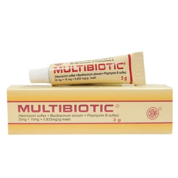 Multibiotic (5mg+10mg+0,833mg)/ g, maść, 3g