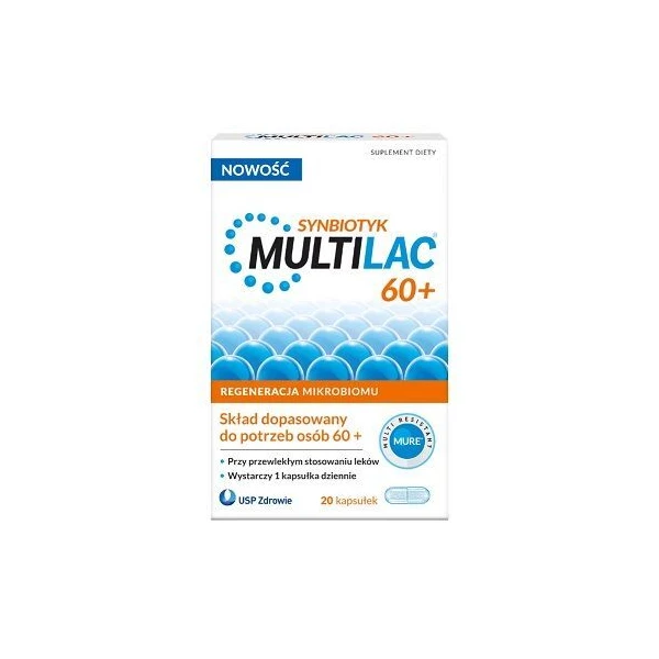 Multilac 60+ Synbiotyk, 20 kapsułek