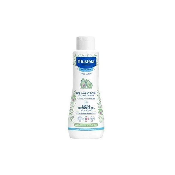 Mustela Bebe Enfant, żel do mycia z organicznym awokado, od urodzenia, 200ml