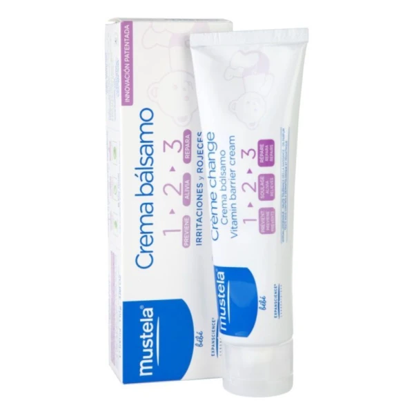 Mustela Bebe, krem do przewijania 123, od urodzenia, 50ml