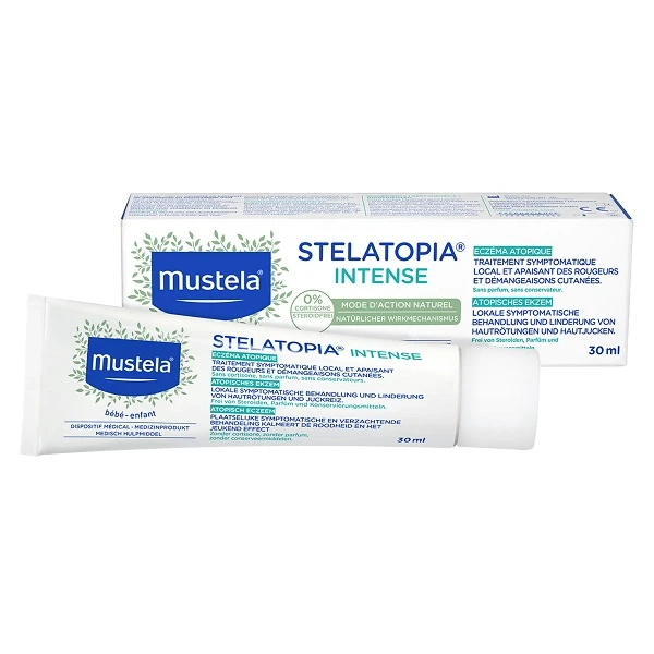 [DATA - 2026-09-30] Mustela Stelatopia Intense, krem łagodzący zaczerwienienia i świąd skóry, 30ml