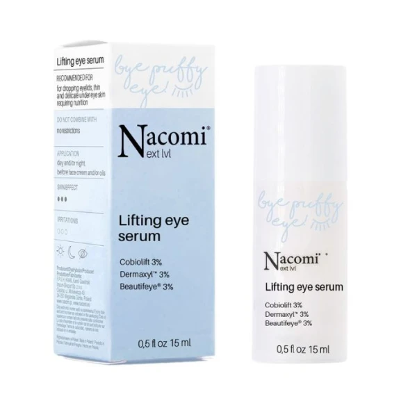 Nacomi Next Level, liftingujące serum pod oczy, 15ml