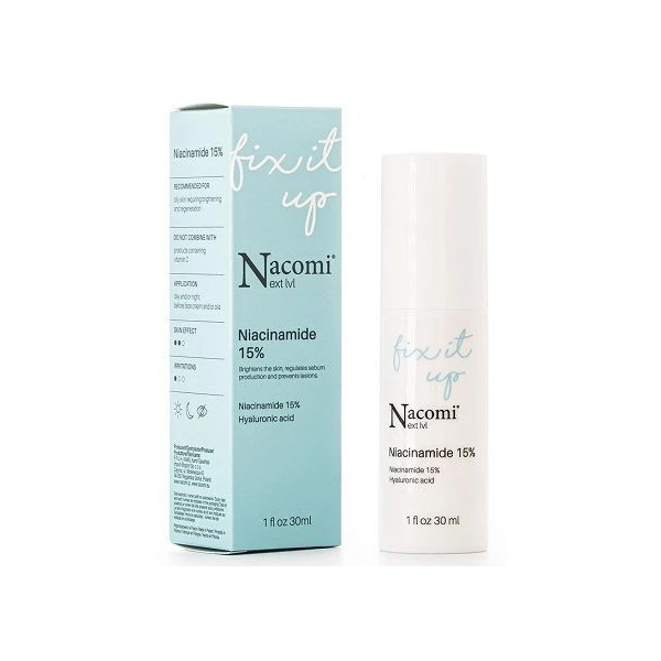 Nacomi Next Level, Niacinamide 15%, aktywne serum do twarzy, 30ml