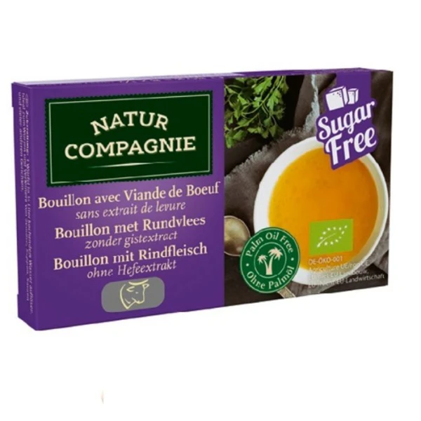 Natur Compagnie, bulion wołowy w kostkach, Bio, 80g