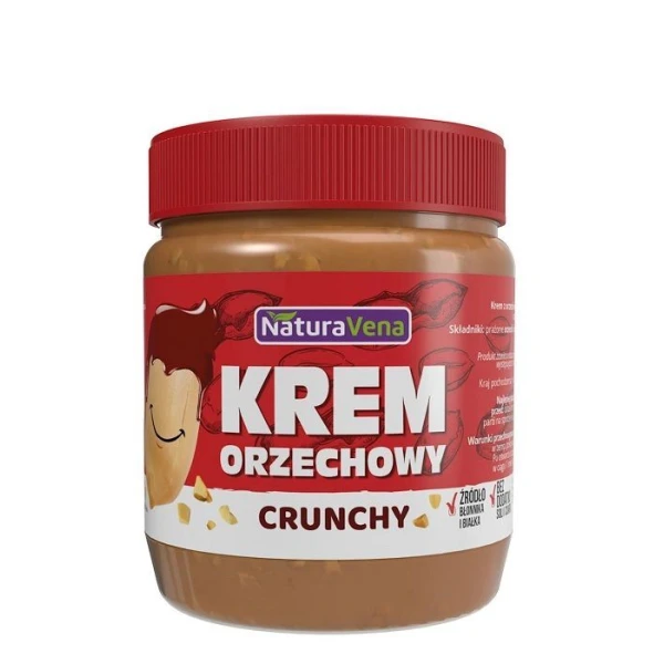 NaturaVena, krem orzechowy crunchy 100%, 340g