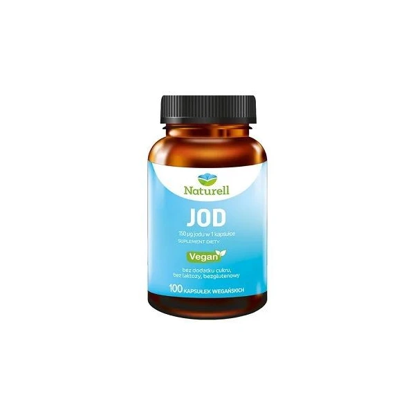 Naturell, jod, 100 kapsułek