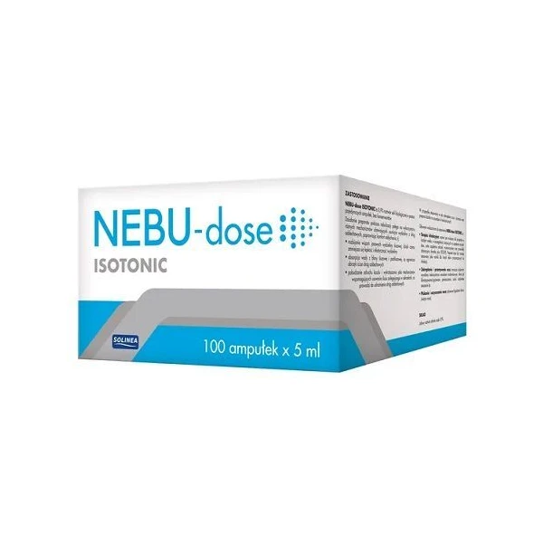 Nebu-dose Isotonic, 0,9% roztwór soli fizjologicznej, 100 ampułek po 5ml