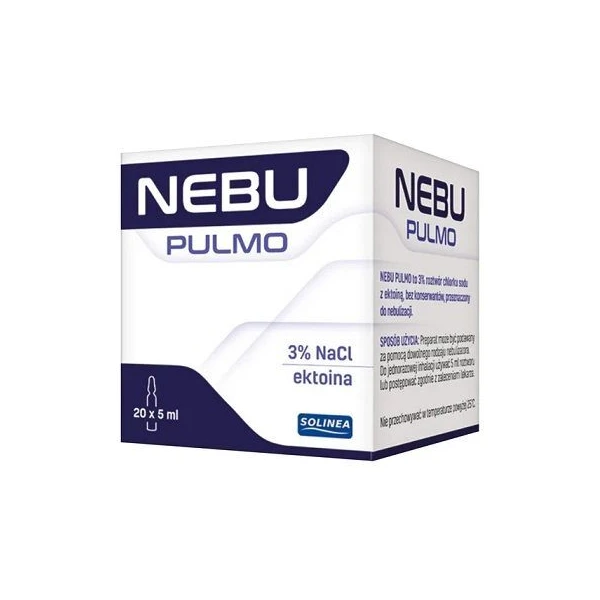 [DATA - 2026-11-30] Nebu Pulmo, 3% roztwór do nebulizacji, z ektoiną, 20 ampułek po 5ml