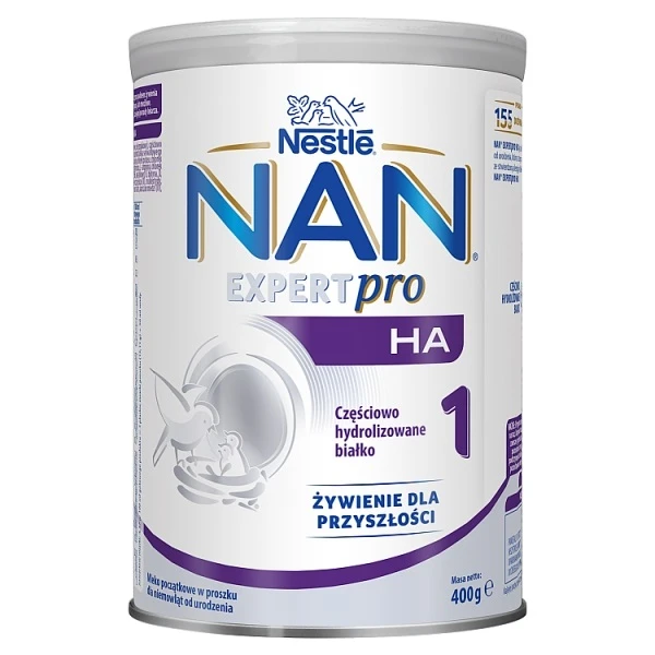 Nestle Nan Expert Pro HA 1, mleko początkowe, dla niemowląt od urodzenia, 400g