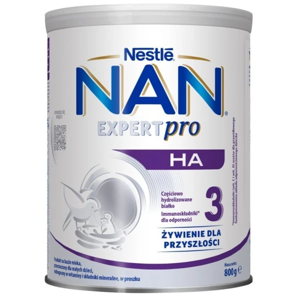 Nestle Nan Expert Pro HA 3, mleko modyfikowane, dla niemowląt po 1 roku życia, 800g