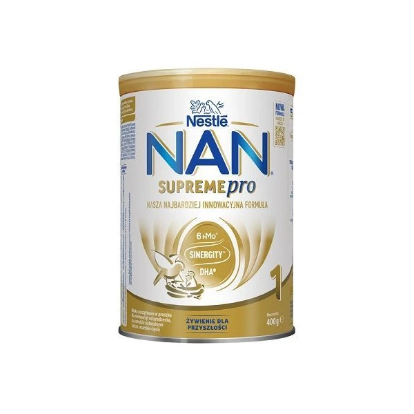 Nestle Nan Supreme Pro 1, mleko początkowe, od urodzenia, 400g