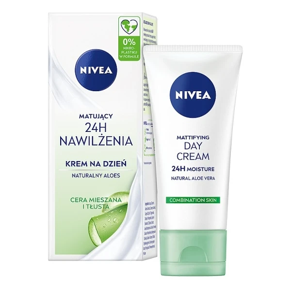 Nivea 24h Nawilżenia, matujący krem na dzień, skóra tłusta i mieszana, 50ml