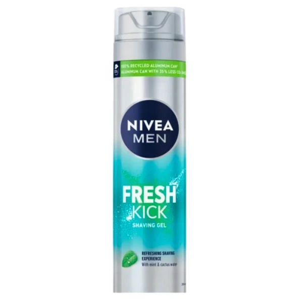 Nivea Men Fresh Kick, żel do golenia, 200ml