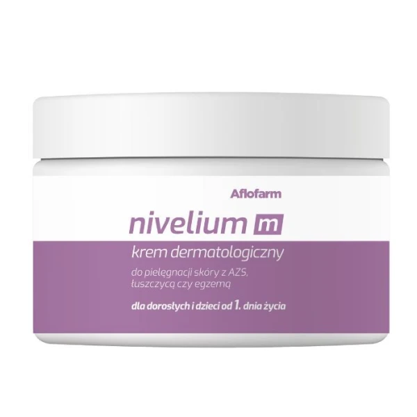 Nivelium M, krem dermatologiczny, skóra z AZS, łuszczycą i egzemą, dla dorosłych i dzieci od 1 dnia życia, 200ml