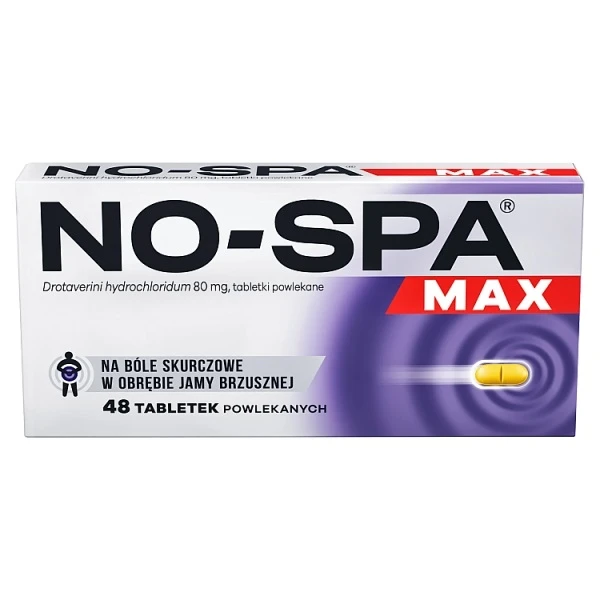 No-Spa MAX 80mg, 48 tabletek