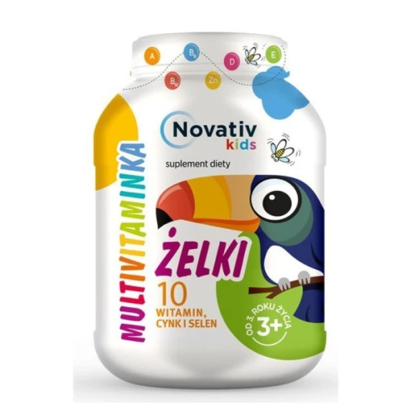 Novativ Kids, Multiwitaminka, żelki, 150g