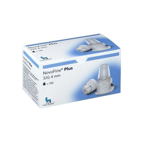 NovoFine Plus, igły do penów insulinowych, 32G, 0,23/0.25 x 4mm, 100 sztuk