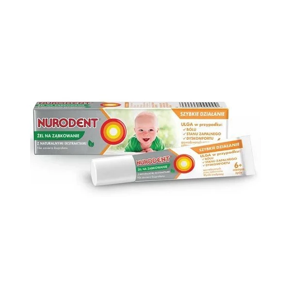 Nurodent, żel na ząbkowanie, dla niemowląt po 6 miesiącu życia, 15ml