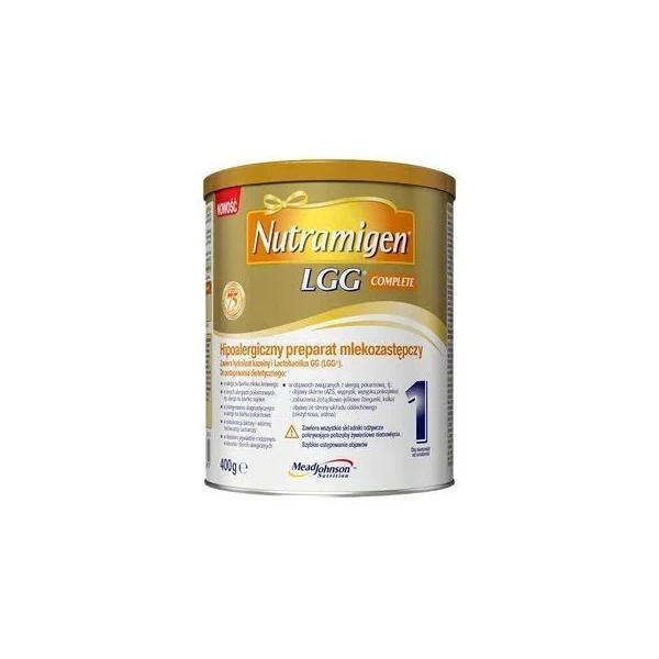 Nutramigen 1 LGG Complete, hipoalergiczny preparat mlekozastępczy, od urodzenia, 400g