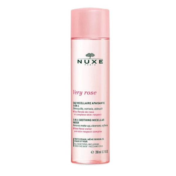 [DATA - 2026-09-30] Nuxe Very Rose, łagodząca woda micelarna 3w1, 200ml