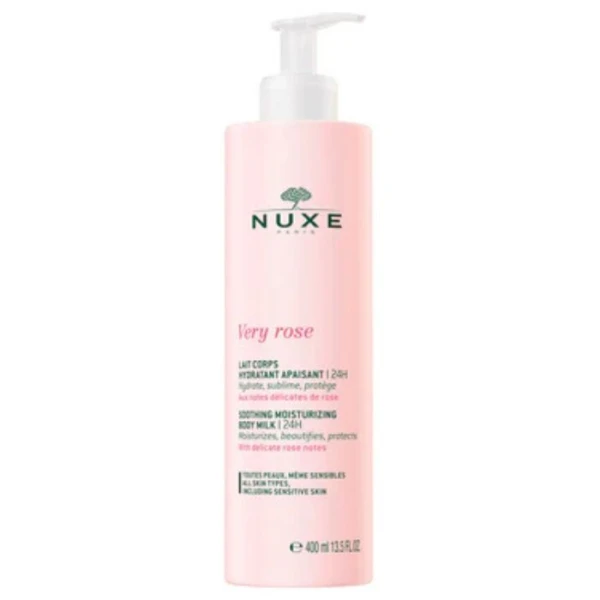 Nuxe Very Rose, nawilżające mleczko do ciała, 400ml
