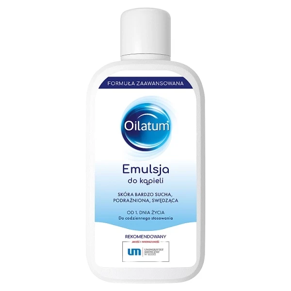 Oilatum Formuła Zaawansowana, emulsja do kąpieli, skóra sucha, atopowa, skłonna do egzemy, od urodzenia, 400ml