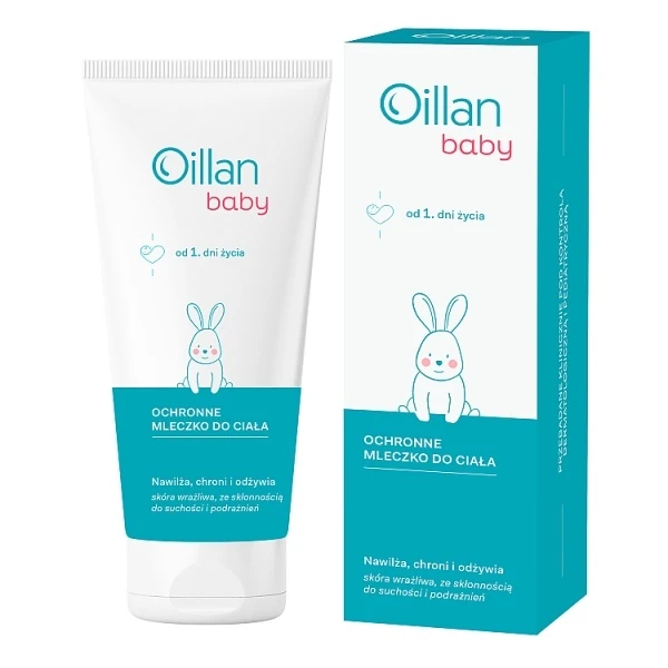 Oillan Baby, ochronne mleczko do ciała, od 1 dnia życia, 200ml