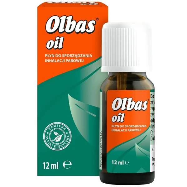 Olbas Oil, lek złożony, płyn do sporządzania inhalacji parowej, 12ml